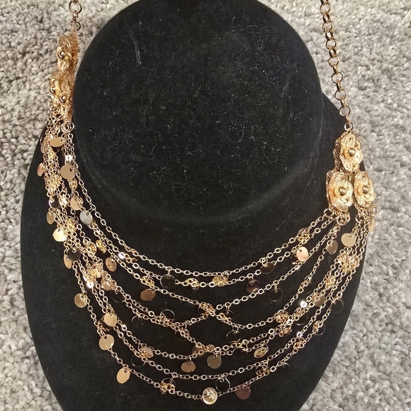 21kgp Dubai Jewelery Elegant Gold Layered Necklace - Picture 9 of 9